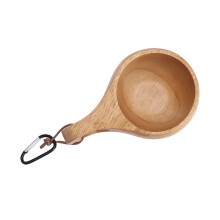 Rustic Wood Camp Mug for Outdoor Use