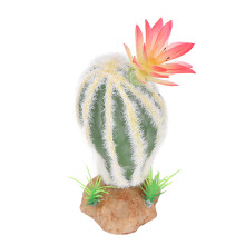 Plastic Desert Cactus For Aquariums, Less Maintenance Artificial Plant With Stable Base That Won't Fade, Ideal For Reptile Tanks And Fish Habitats As