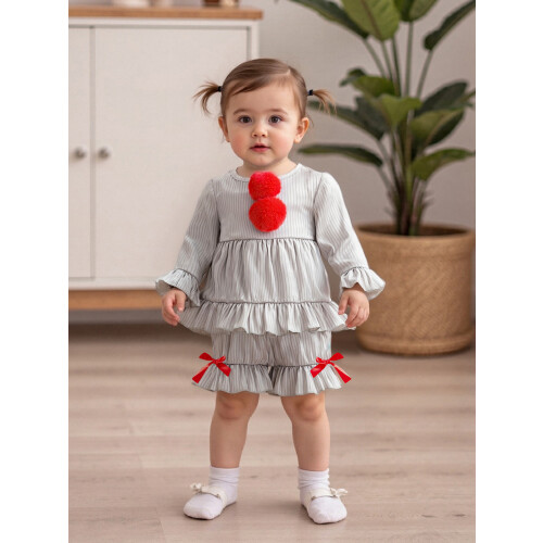 (6-12 Months, Gray) 2 buc. ținute copii mici 2