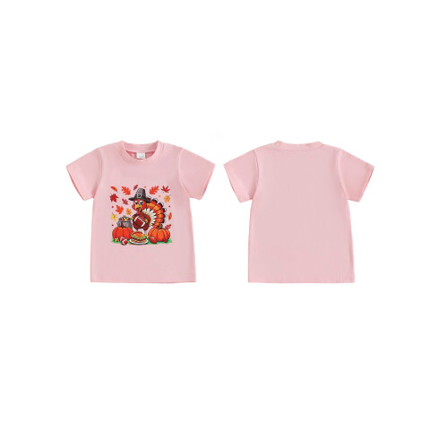 (4-5 Years, Pink) Tričko na Deň a jesenné. 1