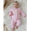 (6-12 Months, Pink) Σετ Χριστουγεννιάτικες πιτζάμες για νήπια 4