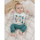(18-24 Months, Blue) Σετ ρούχων νήπια, 2 τεμάχια, πουλόβερ με γράμματα και παντελόνι 5