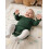 (6-9M, army green) Φθινοπωρινό μονόχρωμο πλεκτό ολόσωμη φόρμα 6