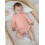 (9-12 Months, Pink) Φθινοπωρινό μονόχρωμο πλεκτό ολόσωμη φόρμα 4