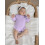 (3-6 Months, Purple) Φθινοπωρινό μονόχρωμο πλεκτό ολόσωμη φόρμα 5