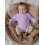 (3-6 Months, Purple) Φθινοπωρινό μονόχρωμο πλεκτό ολόσωμη φόρμα 3