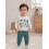 (12-18 Months, Blue) Σετ ρούχων νήπια, 2 τεμάχια, πουλόβερ με γράμματα και παντελόνι 5