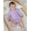 (3-6 Months, Purple) Φθινοπωρινό μονόχρωμο πλεκτό ολόσωμη φόρμα 4