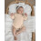 (9-12 Months, Beige) Φθινοπωρινό μονόχρωμο πλεκτό ολόσωμη φόρμα 4