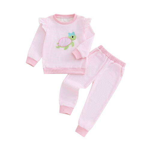 (3-4 Years, Pink) Set de 2 și pantaloni.