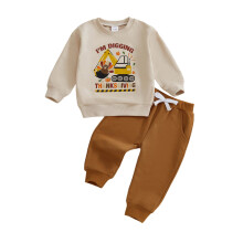 (4-5 Years, Apricot) Peuter Thanksgiving outfit: (2-delige set).