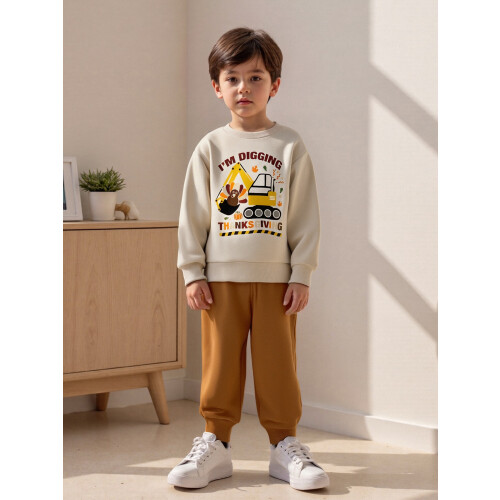 (12-18 Months, Apricot) Σετ 2 τεμαχίων παντελόνι γαλοπούλας. 2