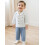 (3-4 Years, White) Σετ ρούχων για 2 τεμάχια 4