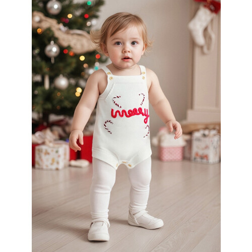 (0-3 Months, White) Tutina natalizia per e feste. 2