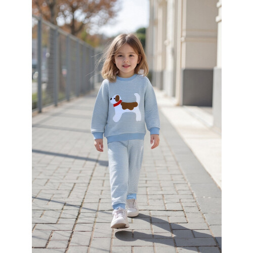(5-6 Years, Blue) Σετ 2 τεμαχίων φθινοπωρινή εμφάνιση. 1