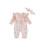 (3-6 Months, Pink) Σετ 2 τεμαχίων και κορδέλα. 1