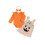 (3-6 Months, Orange) Ensemble 3 pièces de fantômes. 1