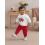 (12-18 Months, Red) Φθινοπωρινά σετ παντελονιών πυροσβεστικού οχήματος 3