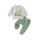 (12-18 Months, Green) Conjunto de primer ropa infantil. 2