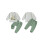 (6-12 Months, Green) Conjunto de primer ropa infantil. 3