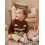 (6-12 Months, Brown) Πλεκτό πουλόβερ για στρογγυλή λαιμόκοψη. 6