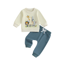 (6-12 Months, Blue) Conjunto de primer ropa infantil.