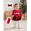 (9-12 Months, Red) Ensemble de Noël chaussettes côtelées. 7