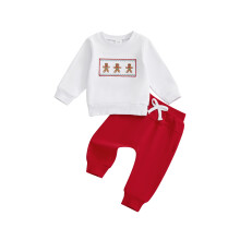 (18-24 Months, Red) Vánoční oblečení pro výstřih, výšivka.