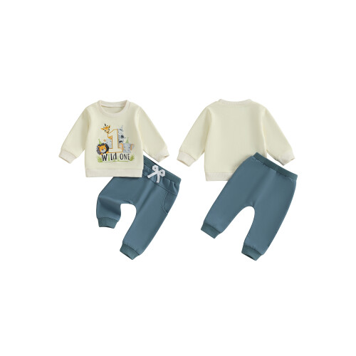 (6-12 Months, Blue) Conjunto de primer ropa infantil. 2