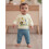 (6-12 Months, Blue) Conjunto de primer ropa infantil. 5