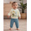 (6-12 Months, Blue) Conjunto de primer ropa infantil. 7
