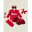 (9-12 Months, Red) Ensemble de Noël chaussettes côtelées. 8