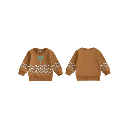 (12-18 Months, Brown) Φούτερ για νήπια, φθινοπωρινές μπλούζες 1