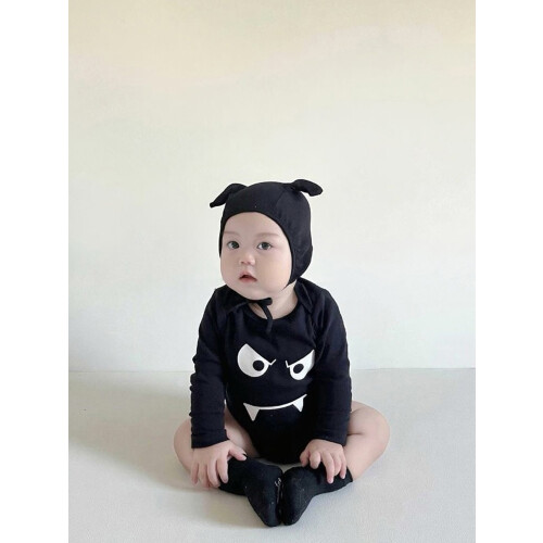 (12-18 Months, Black) Μωρό Αγόρι Κορίτσια Μακρυμάνικο Διάβολο 2