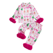 (2-3 Years, Pink) Mädchen Weihnachtspyjama Set, Hose, Schlafanzug