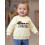 (3-4 Years, Beige) Φούτερ γενεθλίων νήπιο στρογγυλή λαιμόκοψη 6