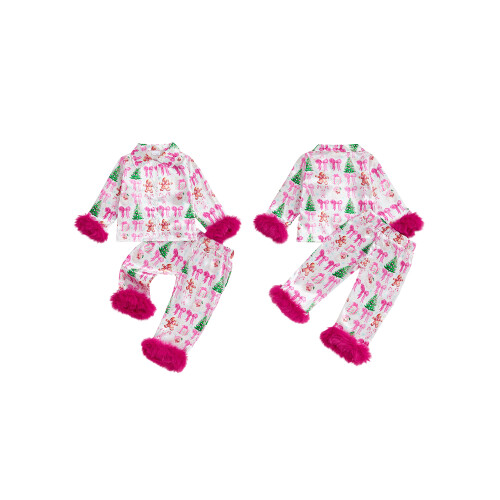 (2-3 Years, Pink) Ensemble pyjama de pantalon nuit. 1