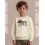 (5-6 Years, Beige) Φούτερ γενεθλίων νήπιο στρογγυλή λαιμόκοψη 7