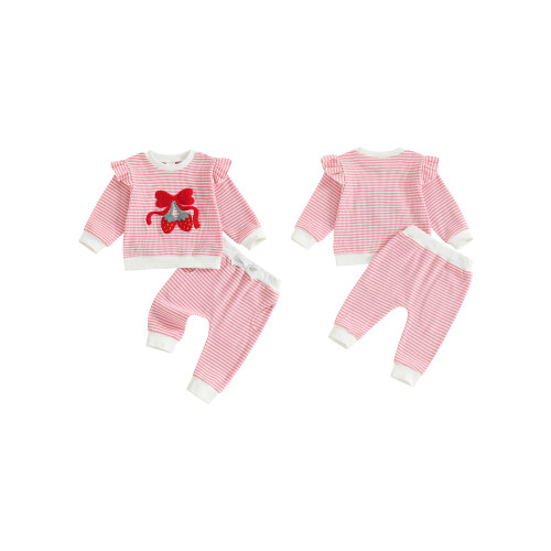 (18-24 Months, Pink) Φούτερ 2 τεμαχίων φθινοπωρινά ρούχα 1