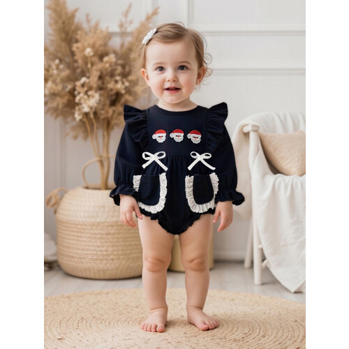 (0-3 Months, Navy Blue) Tutina neonato con alla moda. 2