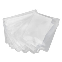 Waterproof Mylar Pouches, Resealable And Odor Proof, Heavy Duty Ziplock Stand Up Bags With Clear Front And Aluminum Foil Back For Reliable Food