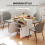 Homcom HOMCOM Folding Dining Table, Rolling Drop Leaf Table with Hidden Shelf 5