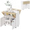 Homcom HOMCOM Folding Dining Table, Rolling Drop Leaf Table with Hidden Shelf 2