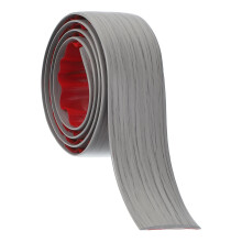 Floor Transition Strip Self Adhesive Vinyl Gap Cover Gray Wood Grain Waterproof Scratch Resistant