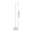 Living And Home Freestanding Coat Rack with Marble Base, White 6