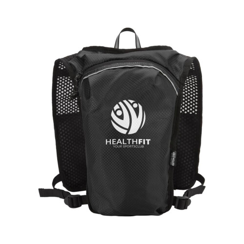 (One Size, Solid Black) Floso Nomad Recycled Running 5L Hydration Pack 1