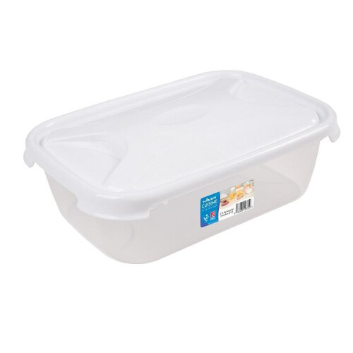 Wham Wham Cuisine Rectangular Food Storage Box White Lid 2.7L