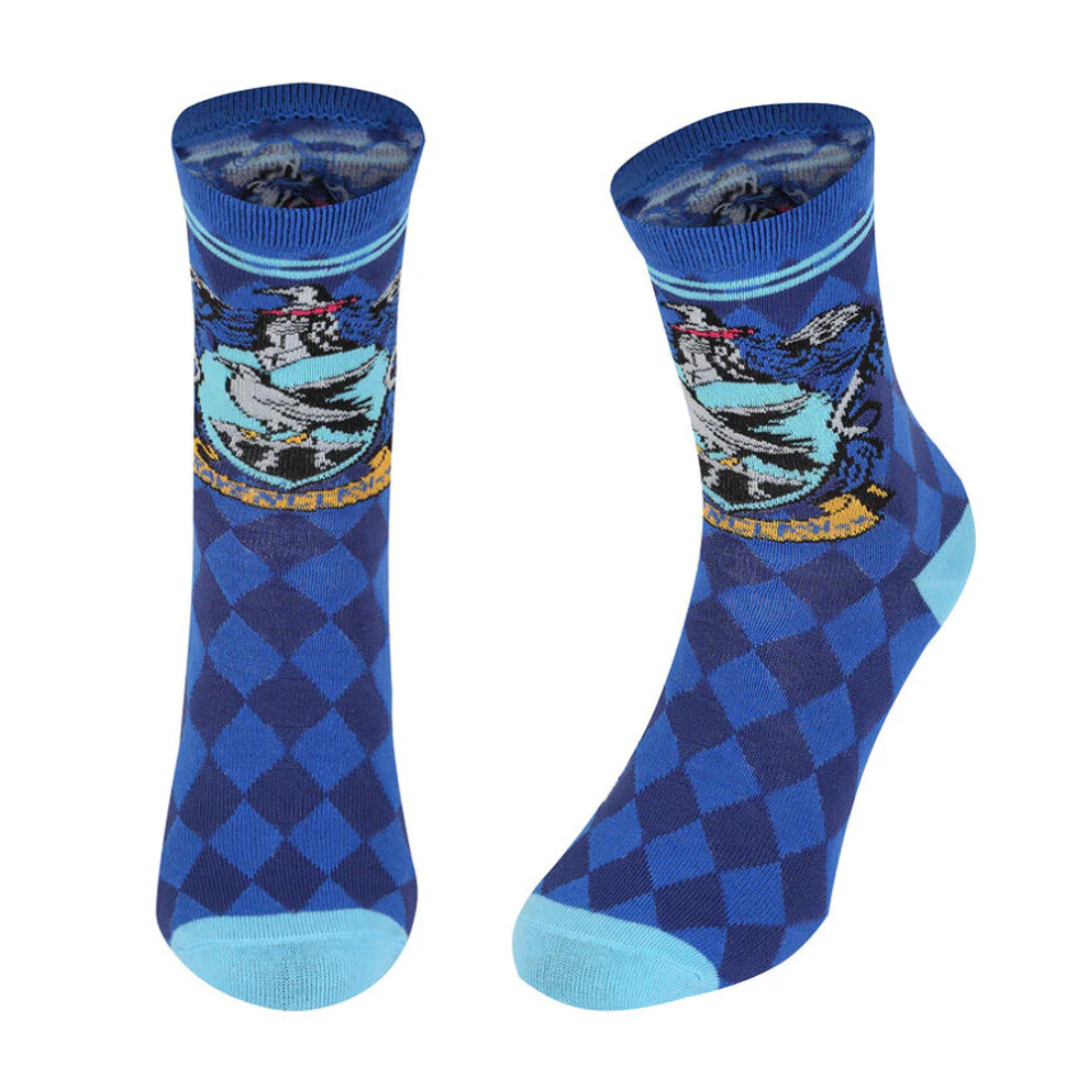 Harry Potter Unisex Adult Ravenclaw House Socks Blue