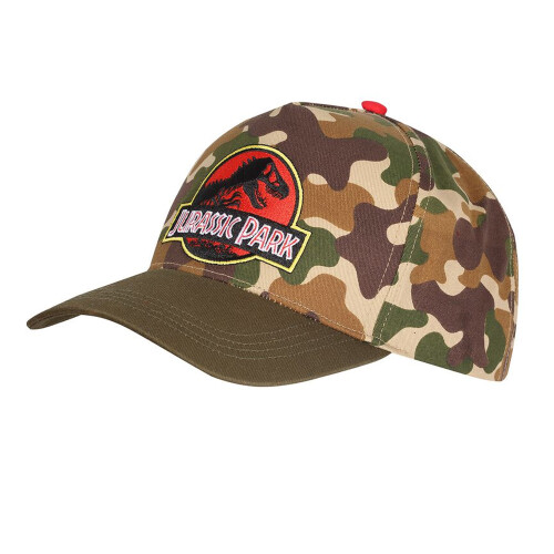 Jurassic Park Jurassic Park Camo Logo Baseball Cap 2