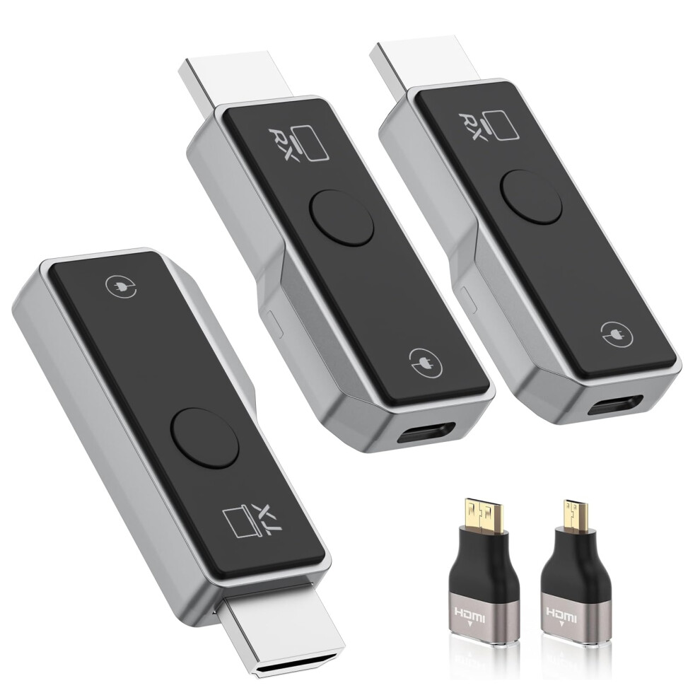 Wireless Hdmi Transmitter And Receiver With Dual Receivers, 1080P Extender For Tv Projector Monitor 9771547236955